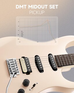 Foto 7 | Guitarra Eléctrica Donner Dmt-66 De Tamaño Completo De 39 Pulgadas Con Funda Rosa - Venta Internacional.