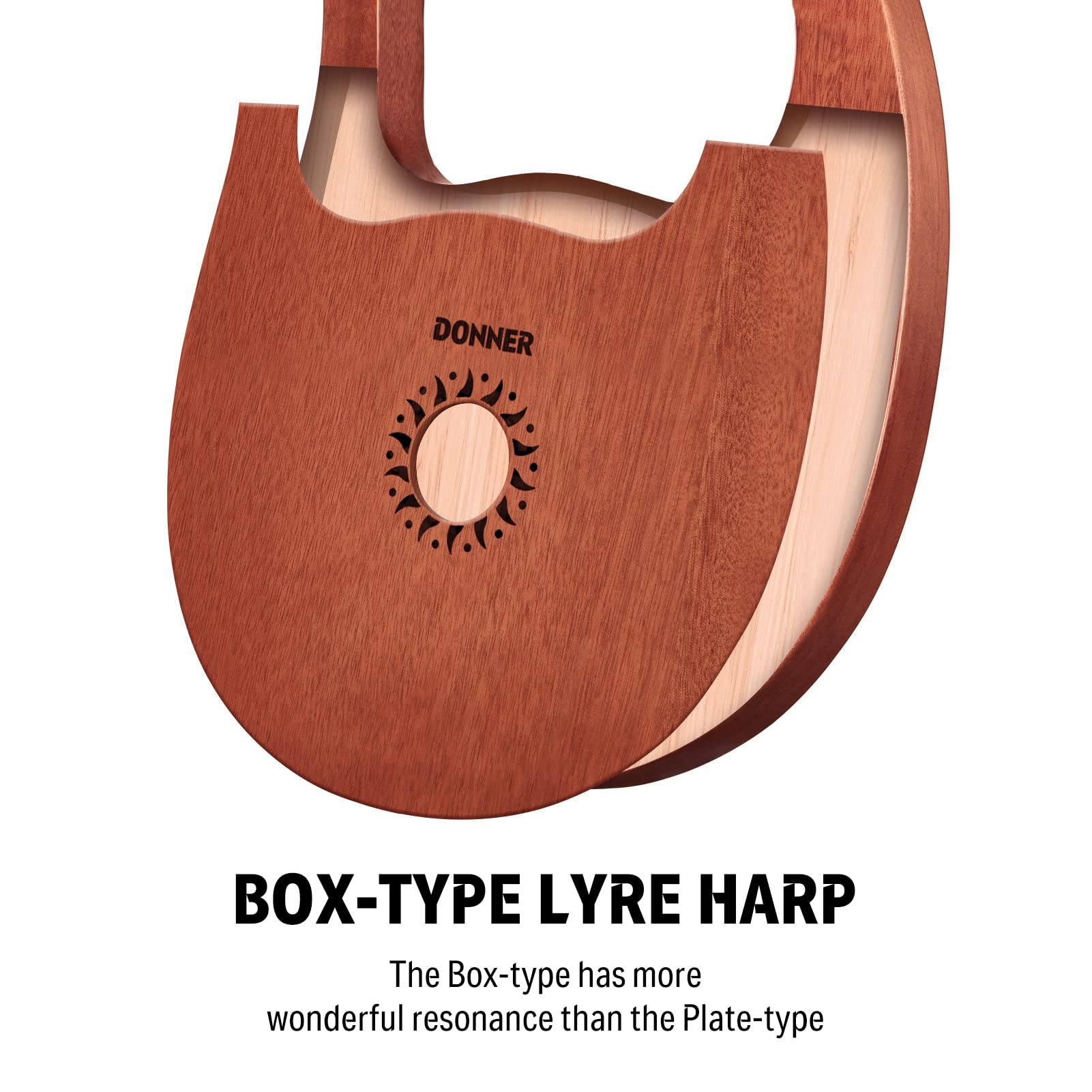 Foto 4 pulgar | Lyre Harp Donner Dlh-003, 16 Cuerdas De Metal, Cuerpo De Caoba - Venta Internacional.