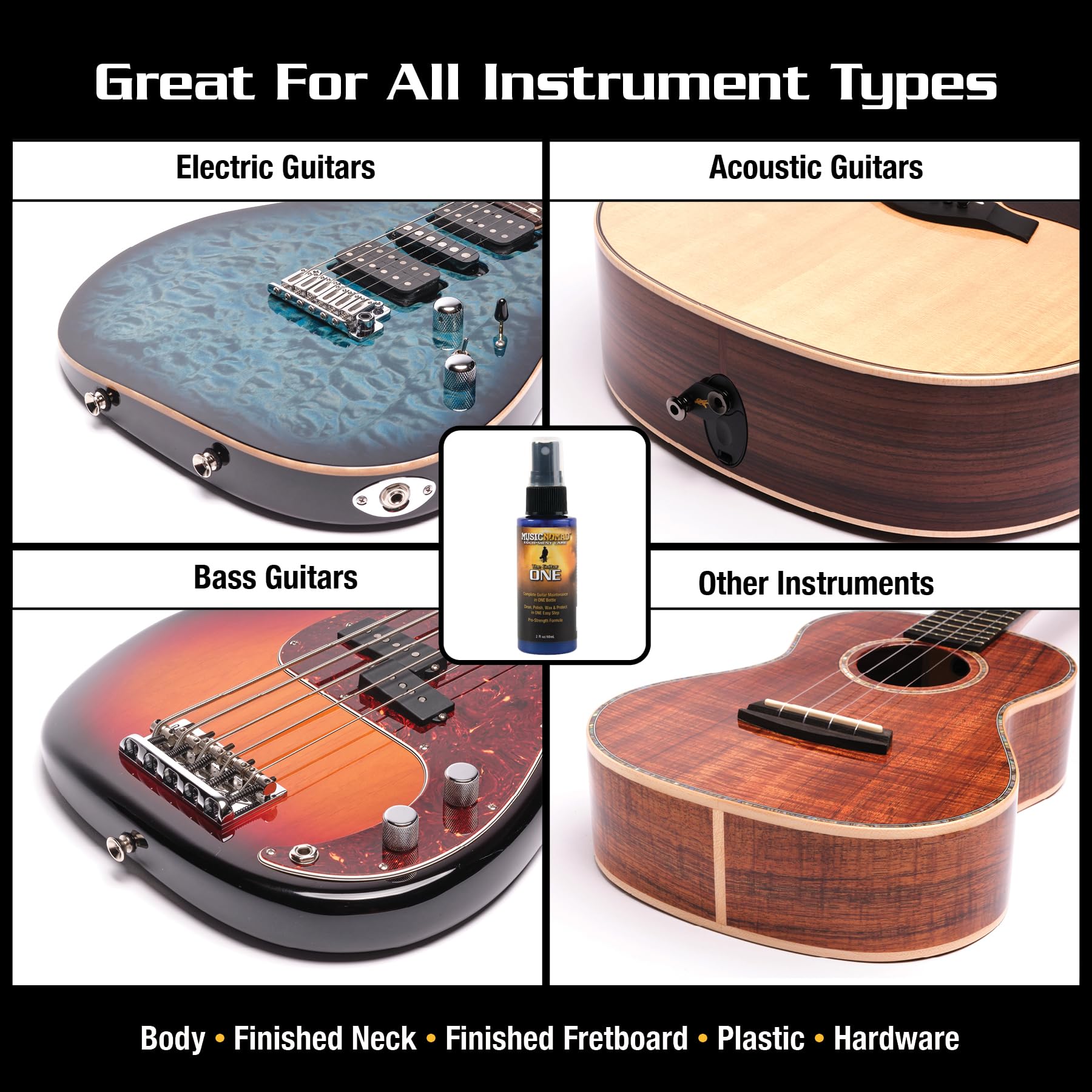 Foto 4 pulgar | Kit De Cuidado Para Guitarra Musicnomad  Limpiador De Guitarra  Aceite Para Diapasón - Venta Internacional.