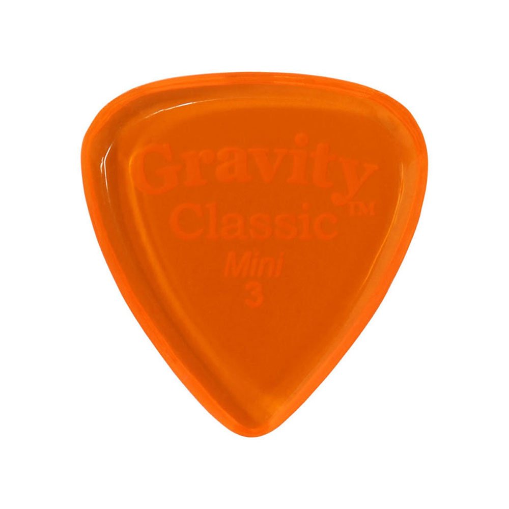 Foto 2 pulgar | Púa Para Guitarra Gravity Picks Classic, Tamaño Mini, 3 Mm, Color Naranja - Venta Internacional.