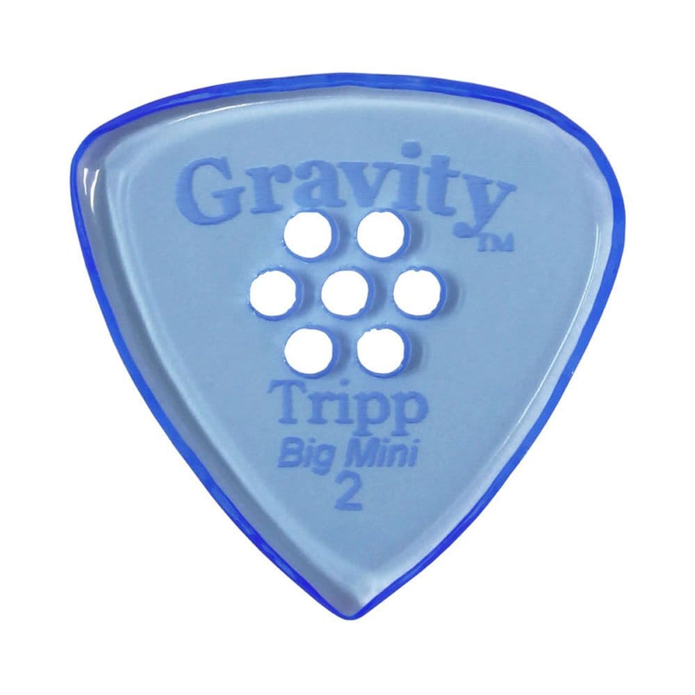 Púa De Guitarra Gravity Bigmini Gtrb2pm 2.0 Mm Con Múltiples Orificios Azul - Venta Internacional. $419