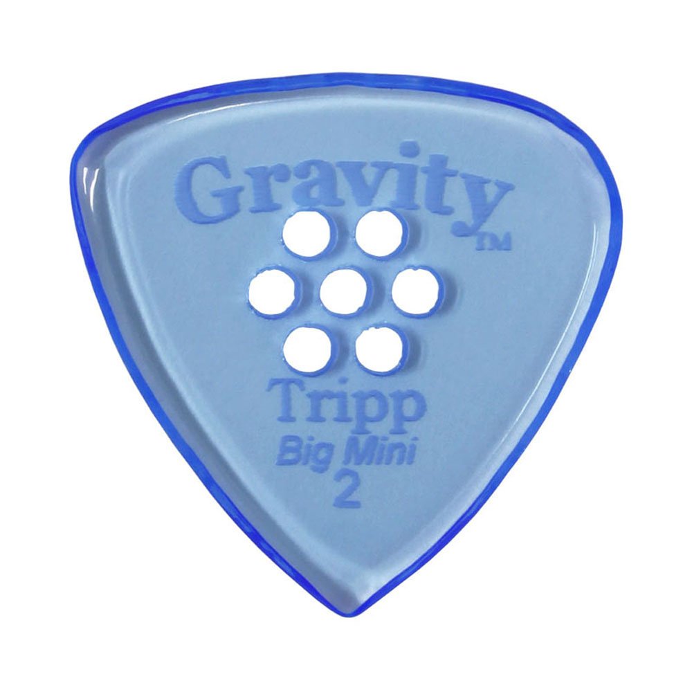 Foto 2 pulgar | Púa De Guitarra Gravity Bigmini Gtrb2pm 2.0 Mm Con Múltiples Orificios Azul - Venta Internacional.