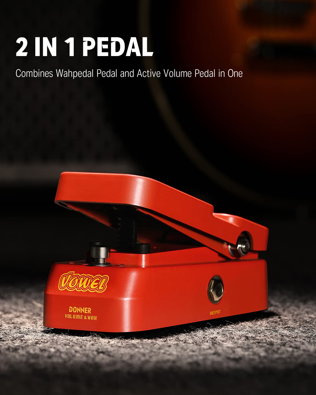 Foto 3 pulgar | Pedal De Volumen Guitar Wah Donner Vowel 2 En 1 Eléctrico Mini - Venta Internacional.