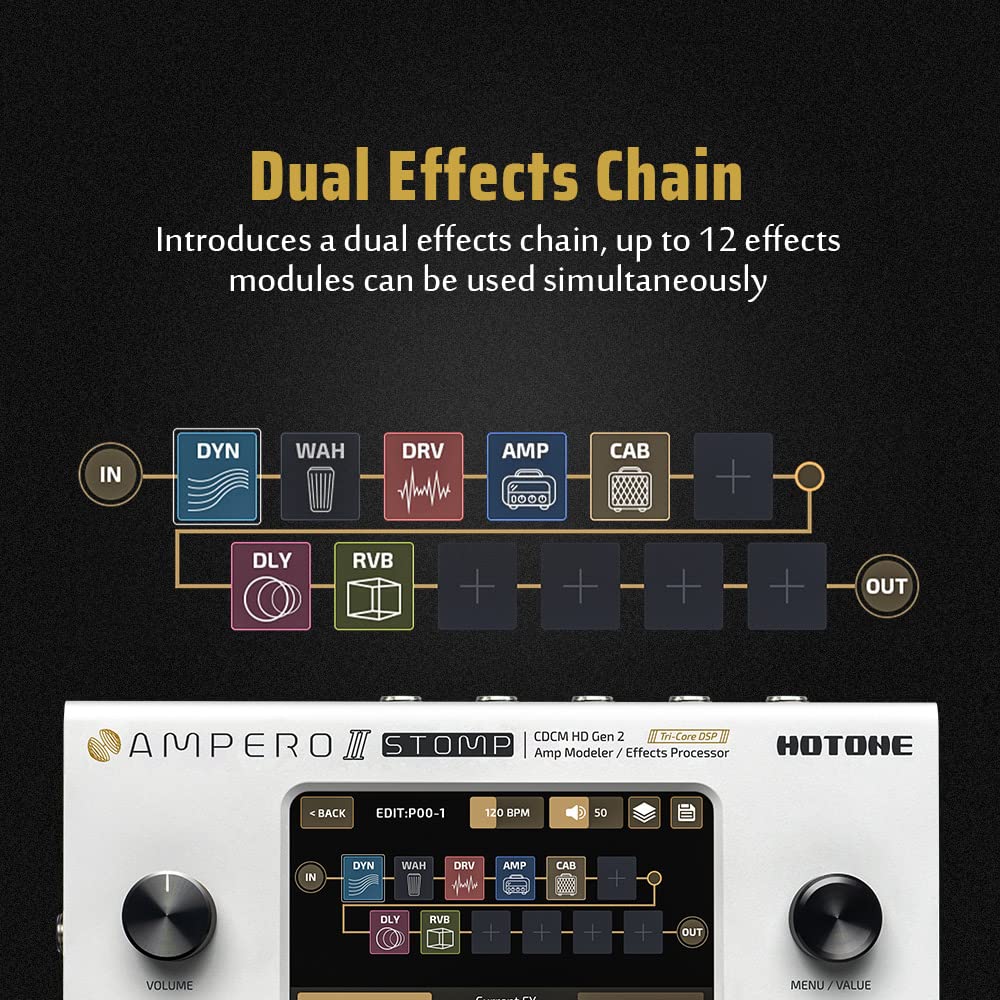 Foto 4 | Procesador Multiefectos Para Guitarra Hotono Ampero Ii Stomp - Venta Internacional.