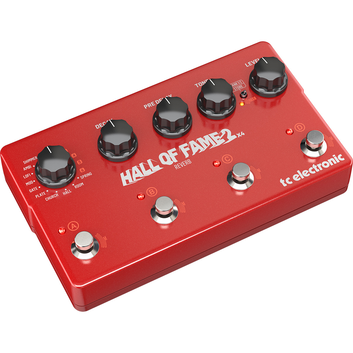 Foto 4 pulgar | Tc Electronic Hall Of Fame 2x4 Pedal Reverb Shimmer Guitarra