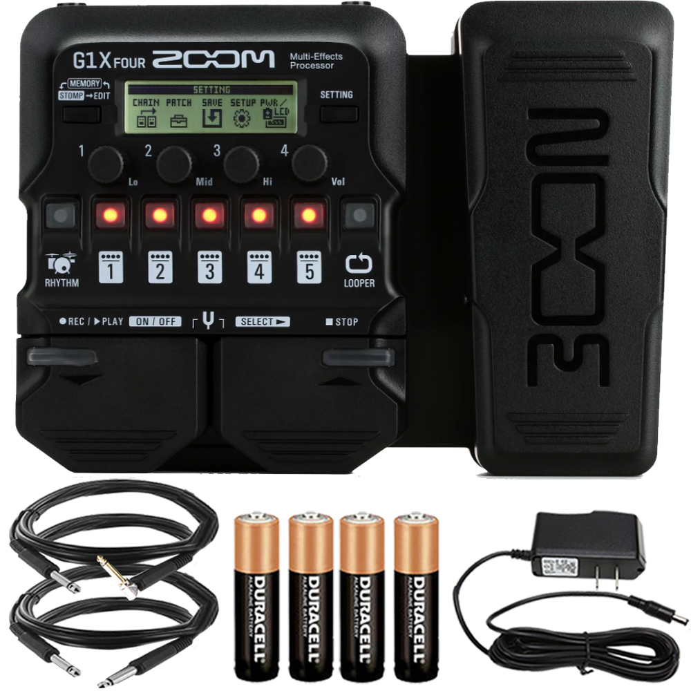 Foto 2 pulgar | Procesador Multiefectos Para Guitarra Zoom G1x Four Con Cables - Venta Internacional.
