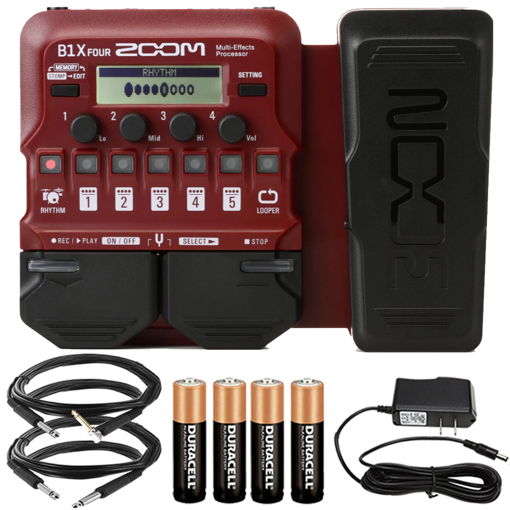 Foto 2 pulgar | Procesador Multiefectos Para Graves Zoom B1x Four Con Cables Y Batte - Venta Internacional.