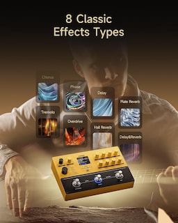 Foto 3 | Pedal Multiefectos Donner Apl Para Guitarra Acústica Con 8 Efectos - Venta Internacional.