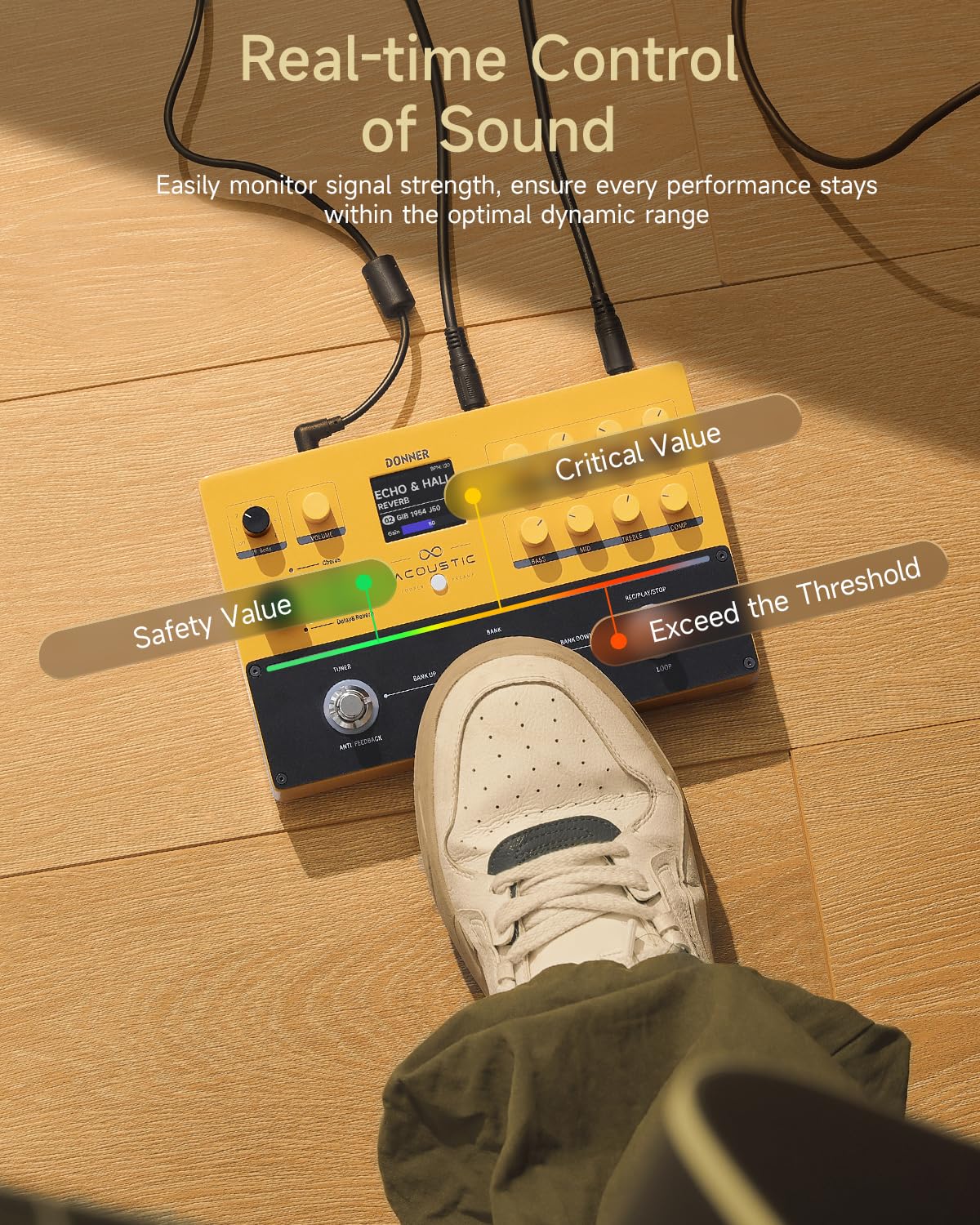 Foto 8 pulgar | Pedal Multiefectos Donner Apl Para Guitarra Acústica Con 8 Efectos - Venta Internacional.