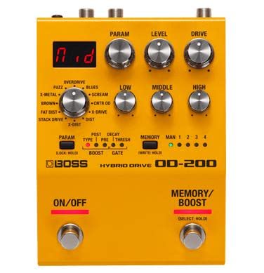 Foto 3 pulgar | Pedal De Transmisión Híbrido Boss Od-200 Con 12 Modos De Conducción Y E/s Midi - Venta Internacional.