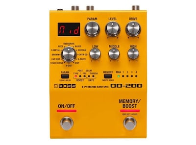 Foto 3 | Pedal De Transmisión Híbrido Boss Od-200 Con 12 Modos De Conducción Y E/s Midi - Venta Internacional.