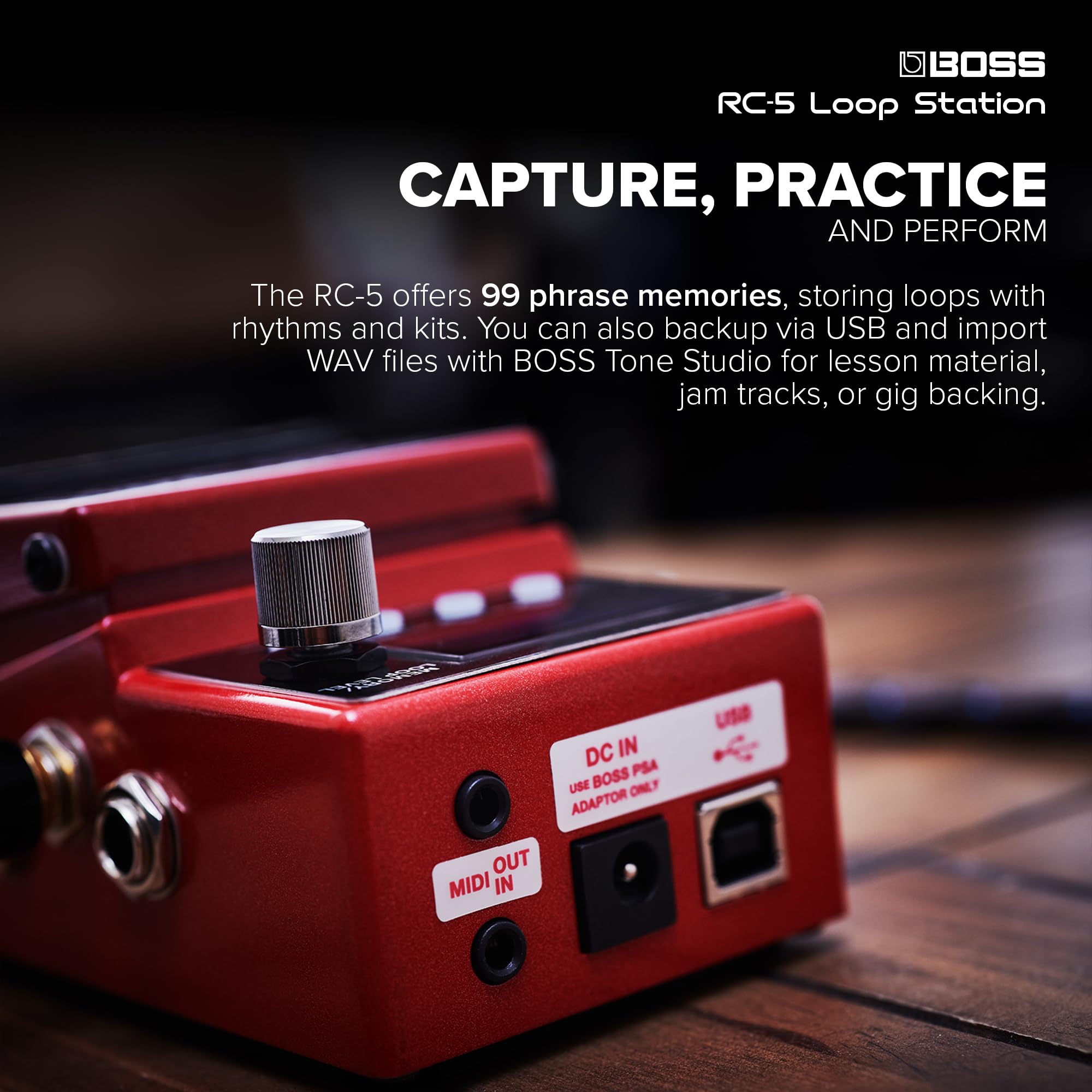 Foto 3 pulgar | Grabador De Frases Compacto Loop Station Pedal Boss Rc-5 - Venta Internacional.