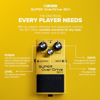 Foto 3 | Pedal Overdrive Boss Sd-1 Super Para Guitarra Eléctrica - Venta Internacional.