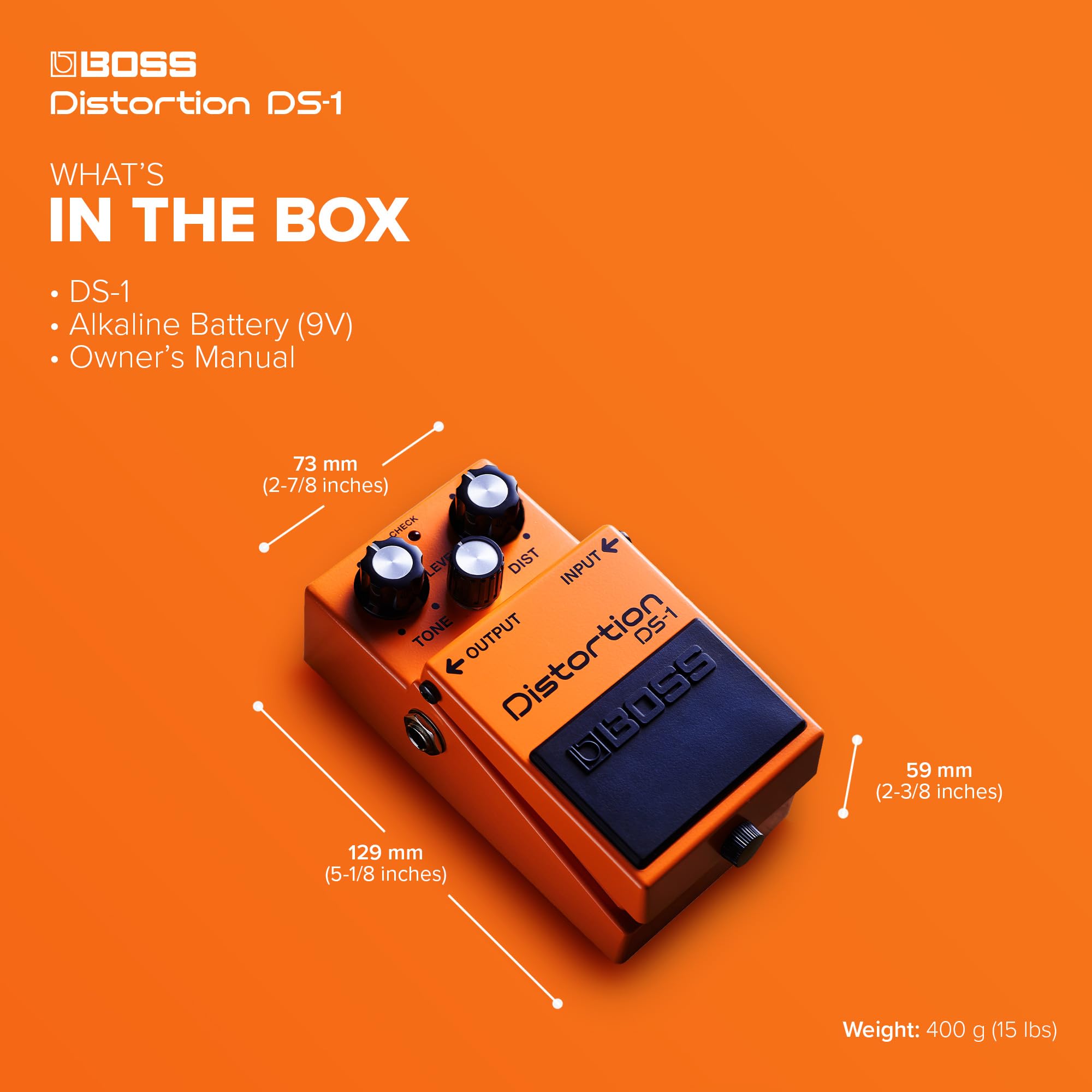 Foto 4 pulgar | Pedal De Distorsión Boss Ds-1 Con Controles De Tono Y Nivel - Venta Internacional.