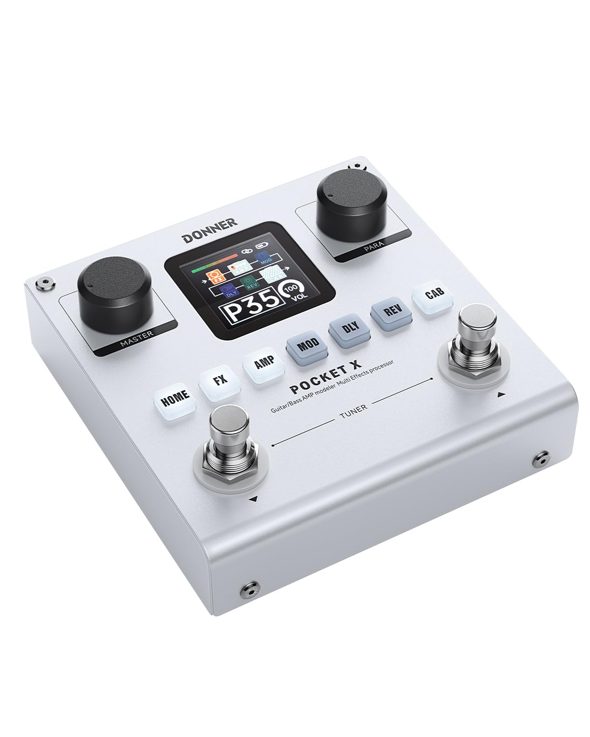Foto 2 pulgar | Pedal De Guitarra Multiefectos Donner Pocket-x Con 6 Efectos - Venta Internacional.
