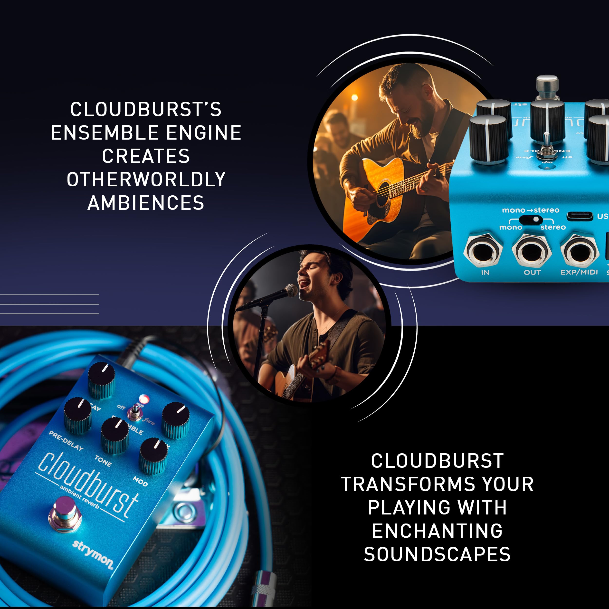 Foto 5 pulgar | Pedal De Guitarra Strymon Cloudburst Ambient Reverb W/ Ensemble - Venta Internacional.