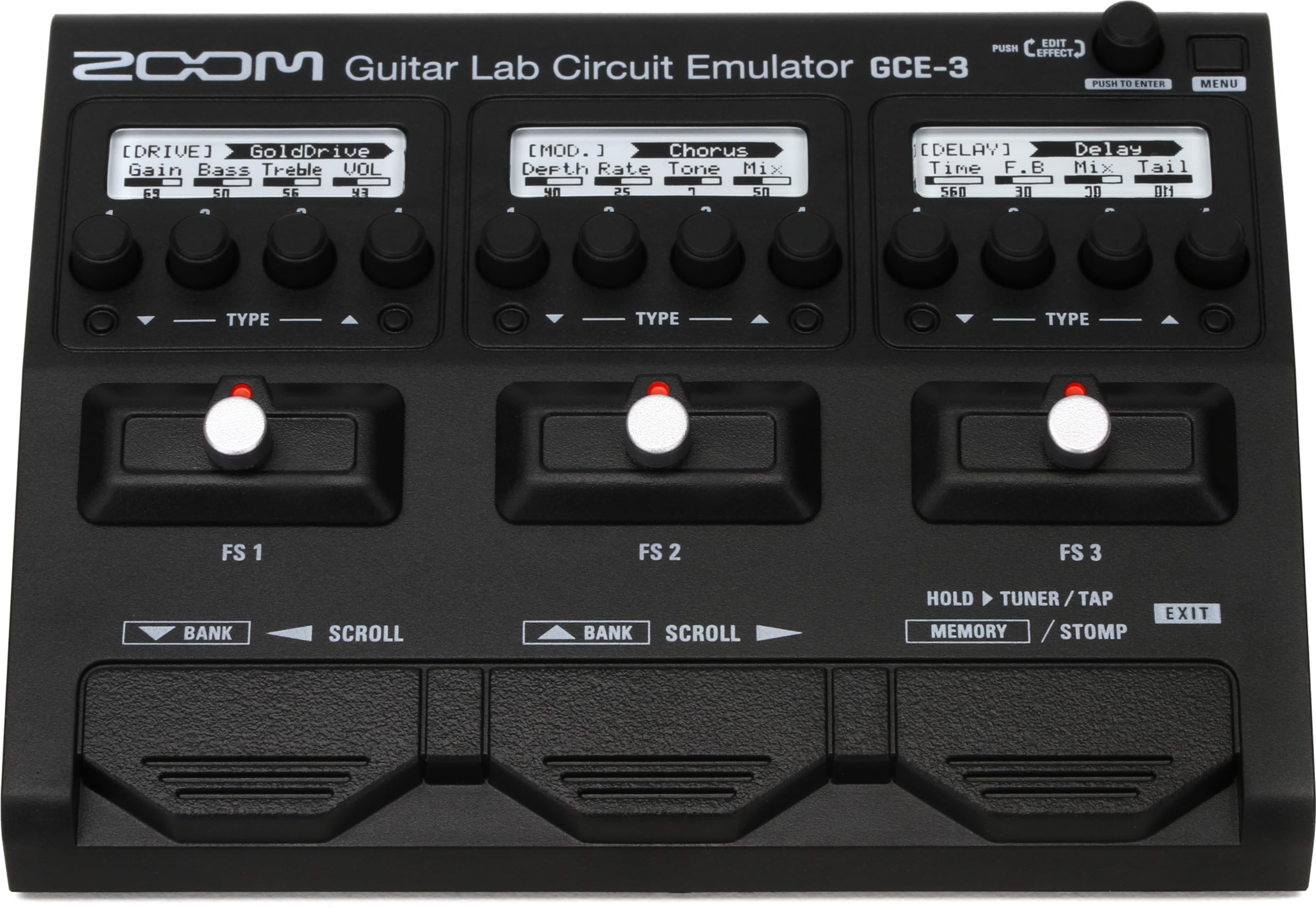 Foto 1 | Emulador De Circuito De Laboratorio De Guitarra Zoom Gce-3 Con Interfaz De Audio - Venta Internacional.