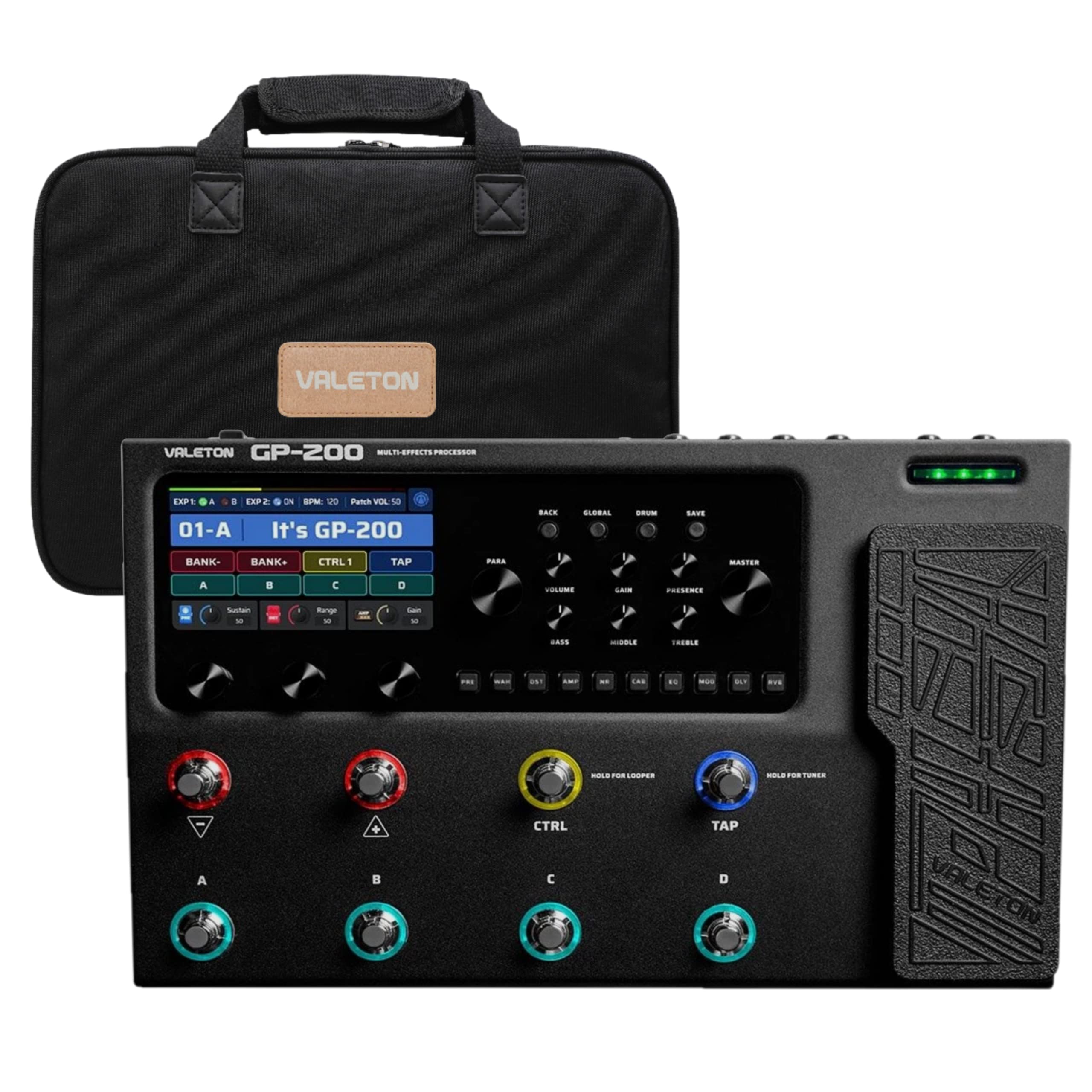 Foto 1 | Procesador Multiefectos Valeton Gp200 Con Funda Negra - Venta Internacional.