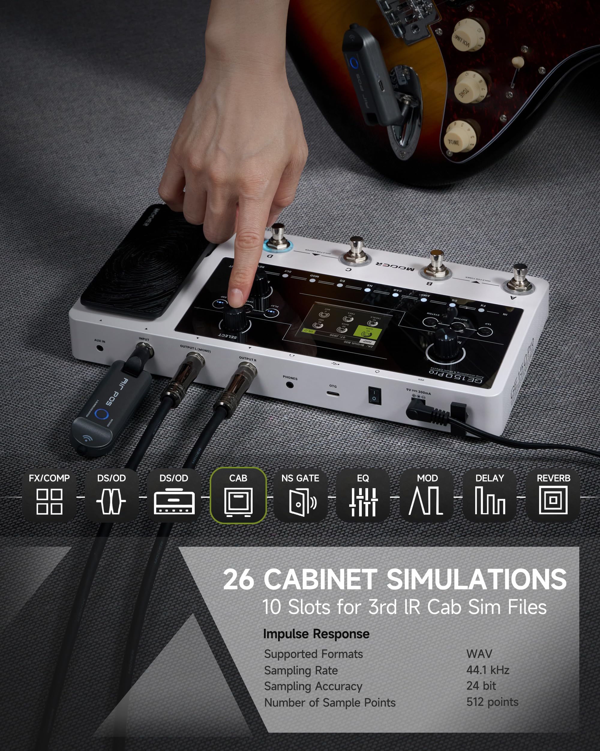 Foto 5 pulgar | Modelado De Amplificadores De Guitarra Multiefectos Mooer Ge150 Pro New 2024 - Venta Internacional.