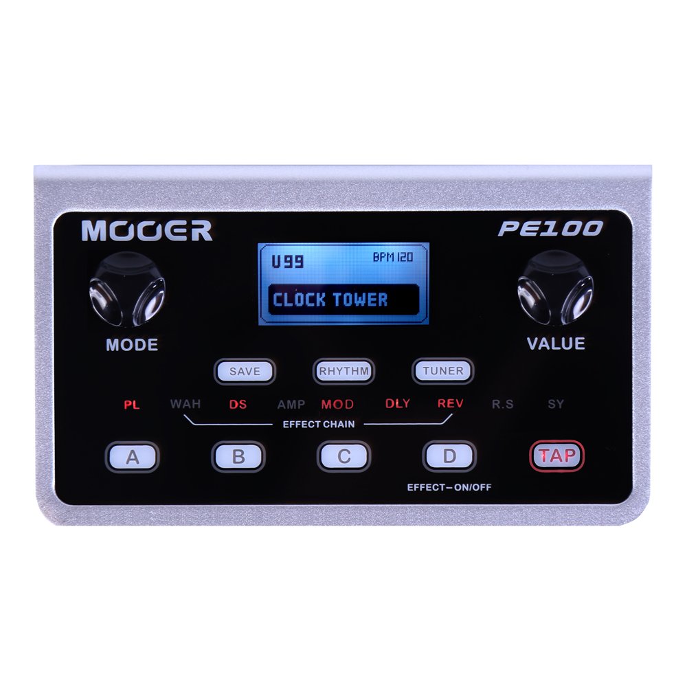 Foto 2 pulgar | Guitarra Portátil Multiefectos Mooer Pe100 Con 198 Presets - Venta Internacional.
