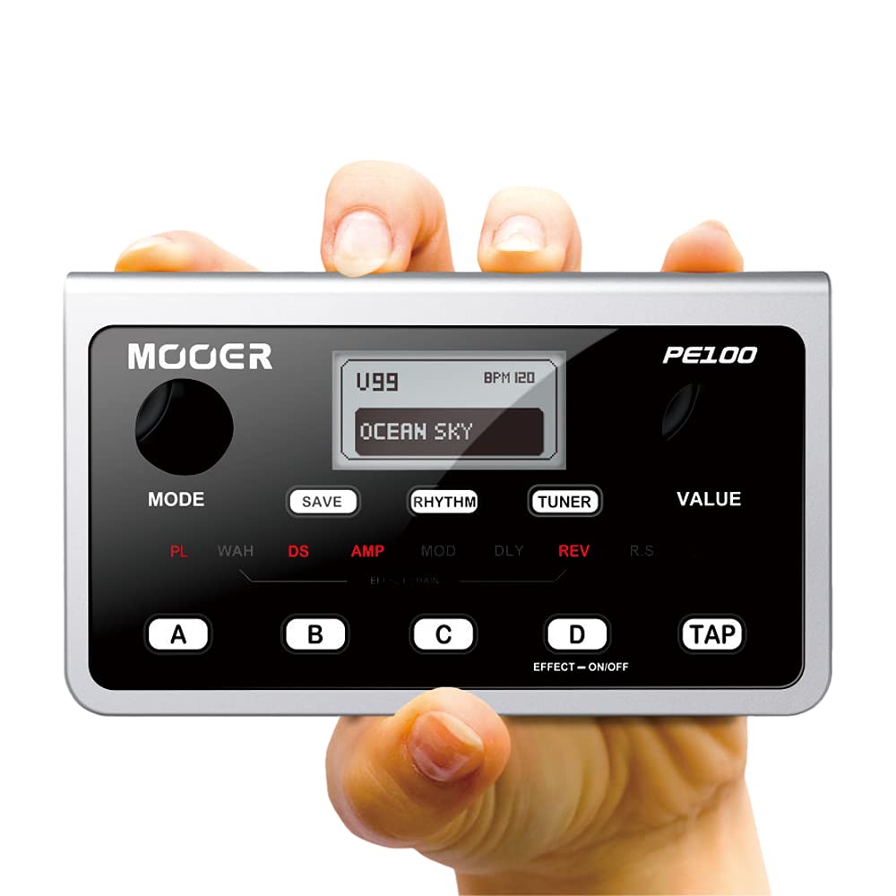 Foto 5 pulgar | Guitarra Portátil Multiefectos Mooer Pe100 Con 198 Presets - Venta Internacional.