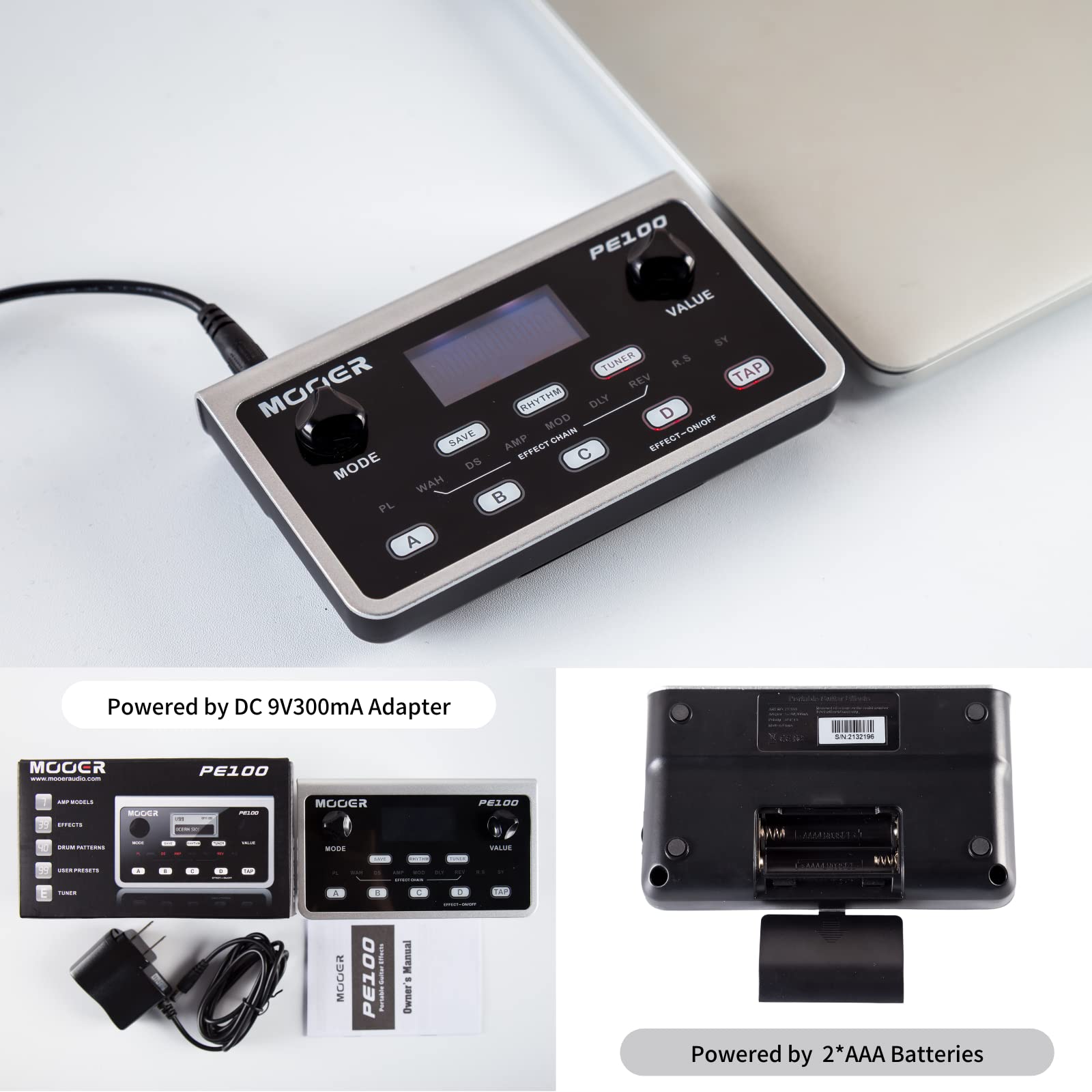 Foto 6 pulgar | Guitarra Portátil Multiefectos Mooer Pe100 Con 198 Presets - Venta Internacional.