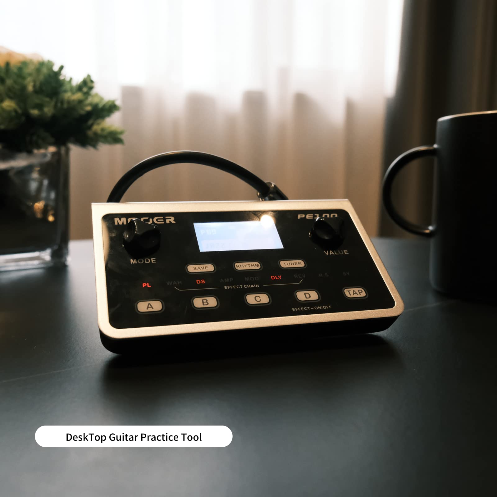 Foto 6 | Guitarra Portátil Multiefectos Mooer Pe100 Con 198 Presets - Venta Internacional.