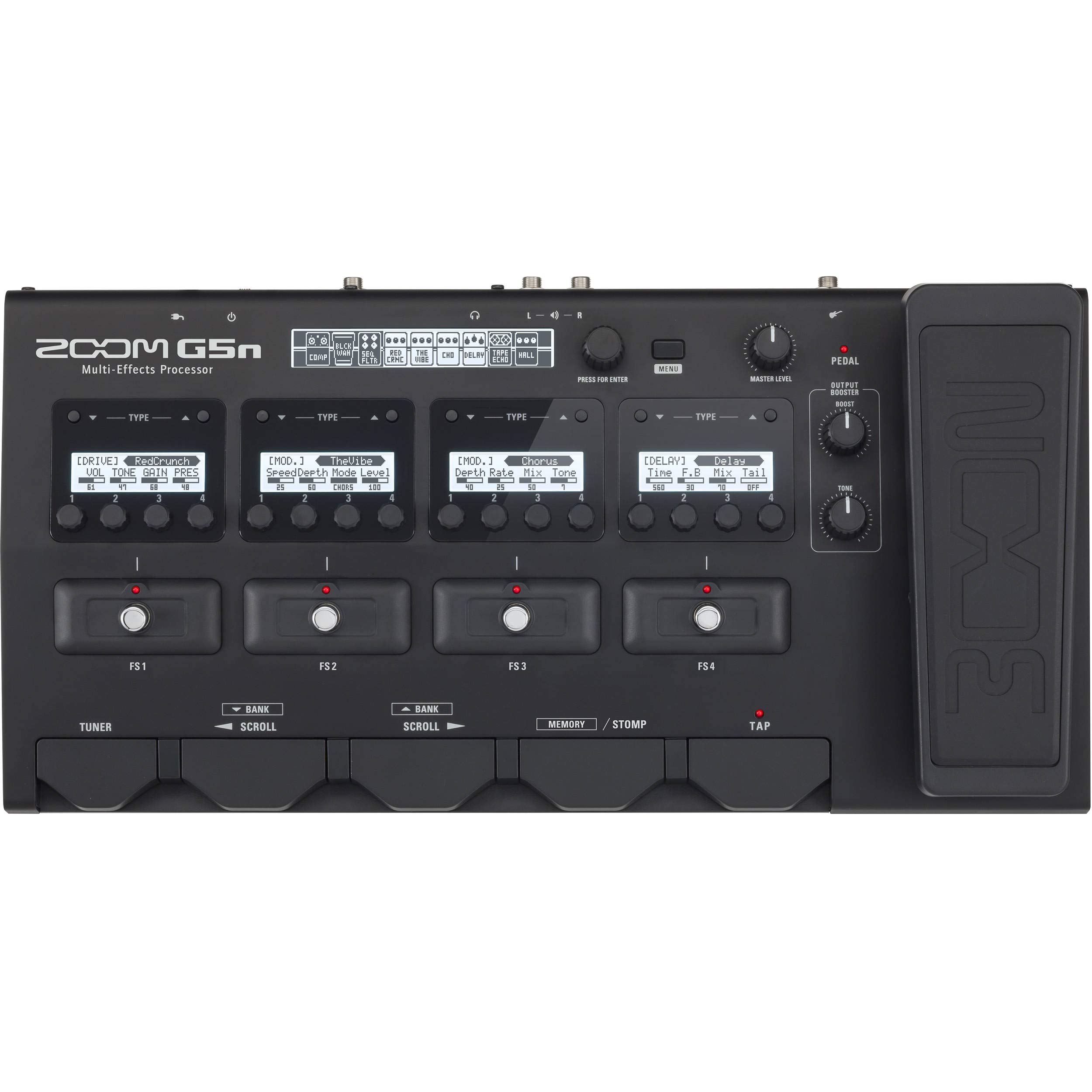 Foto 4 pulgar | Procesador Multiefectos Para Guitarra Zoom G5n Con Pedal De Expresión - Venta Internacional.