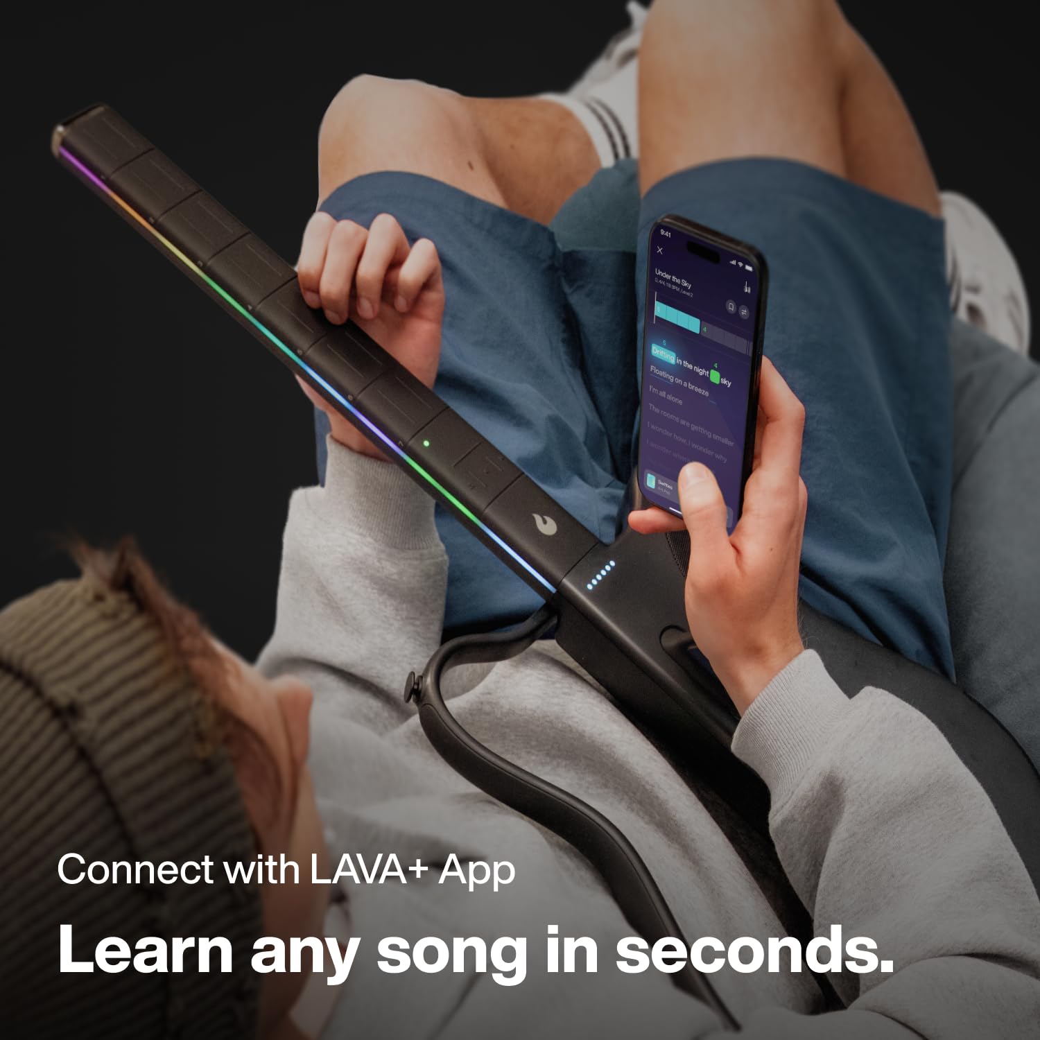 Foto 5 pulgar | Guitarra Inteligente Sin Cuerdas Lava Genie Con Altavoz Y Ajustes Preestablecidos - Venta Internacional.