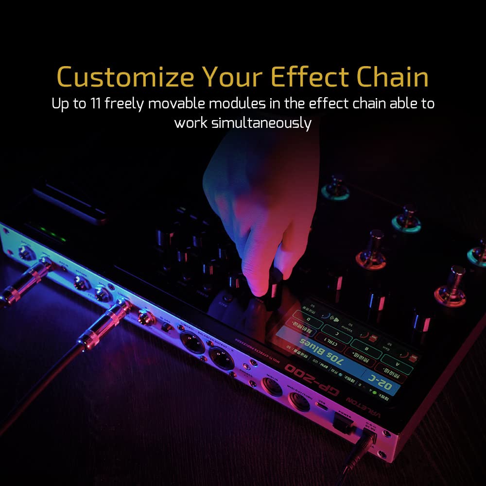 Foto 5 pulgar | Pedal Multiefectos Para Guitarra/bajo Valeton Gp-200 Con Expresión - Venta Internacional.