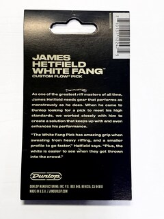 Foto 4 | Púas Para Guitarra Jim Dunlop Hetfield's White Fang Custom Flow .73 Mm - Venta Internacional.