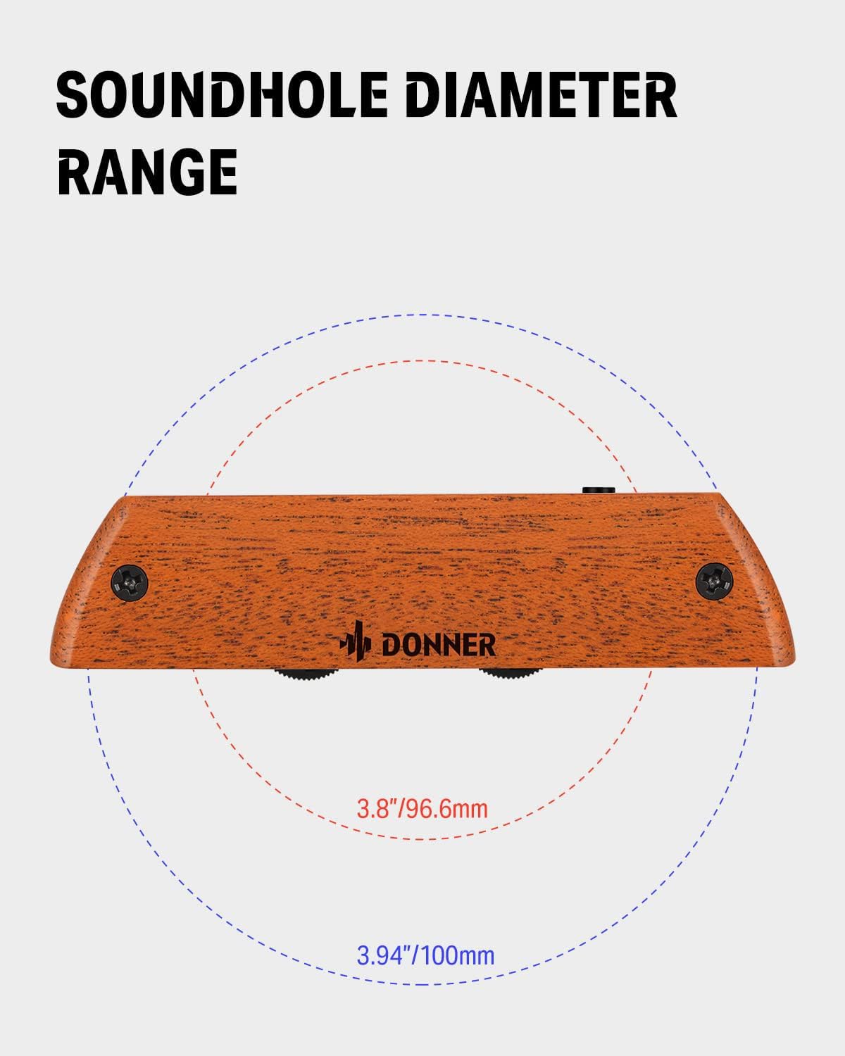 Foto 3 pulgar | Pastilla Para Guitarra Acústica Donner Dss-6 Passive Mahogany - Venta Internacional.