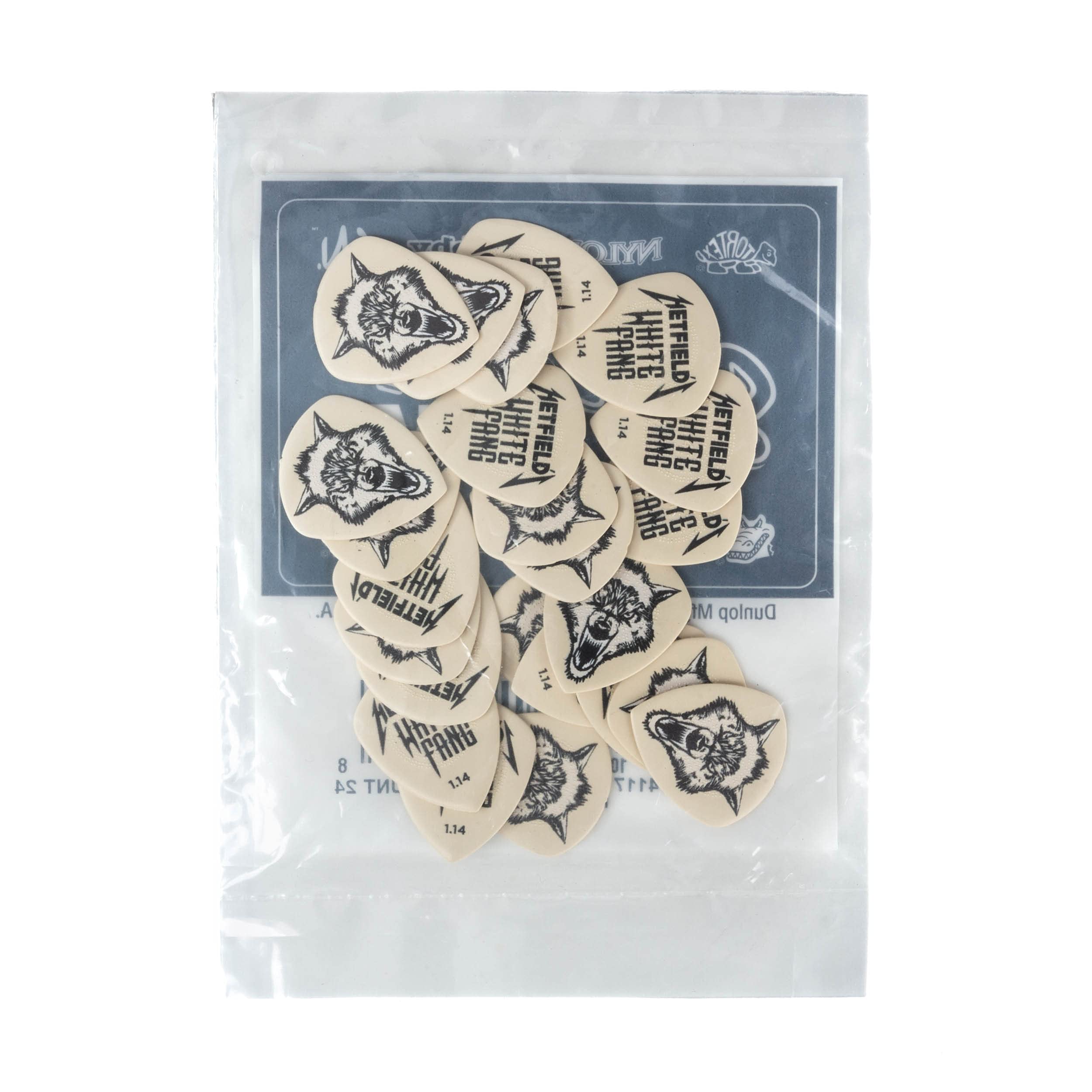 Foto 4 pulgar | Púas Para Guitarra Jim Dunlop Hetfield's White Fang Custom Flow 1.14 Mm - Venta Internacional.