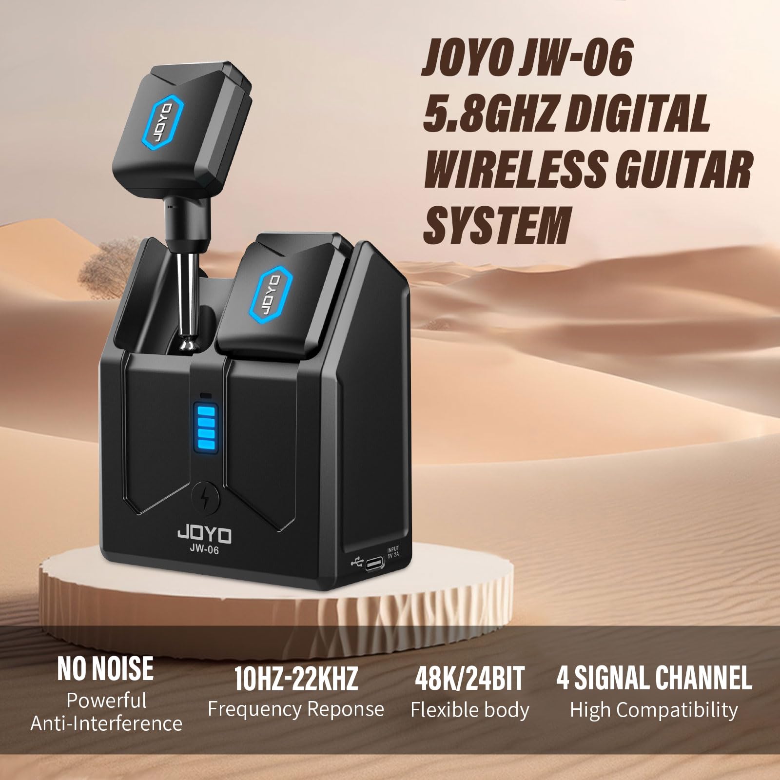 Foto 3 pulgar | Sistema De Guitarra Inalámbrico Joyo Jw-06 5.8 Ghz Con Caja De Carga - Venta Internacional.
