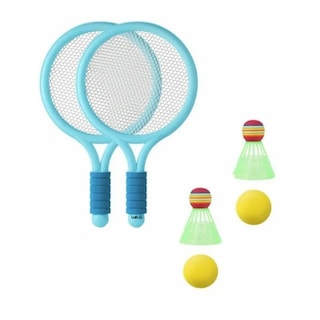Foto 1 | ''raquetas Tenis Badminton 2 Padel Y 4 Pelotas Set Niños Juego Lab.g Azul ''