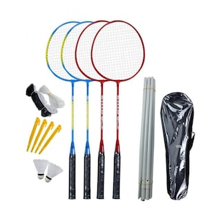 Foto 1 | Juego De 4 Raquetas De Bádminton Con Red Y Pelota Eo Safe Imports Esi-15855-1 Multicolor