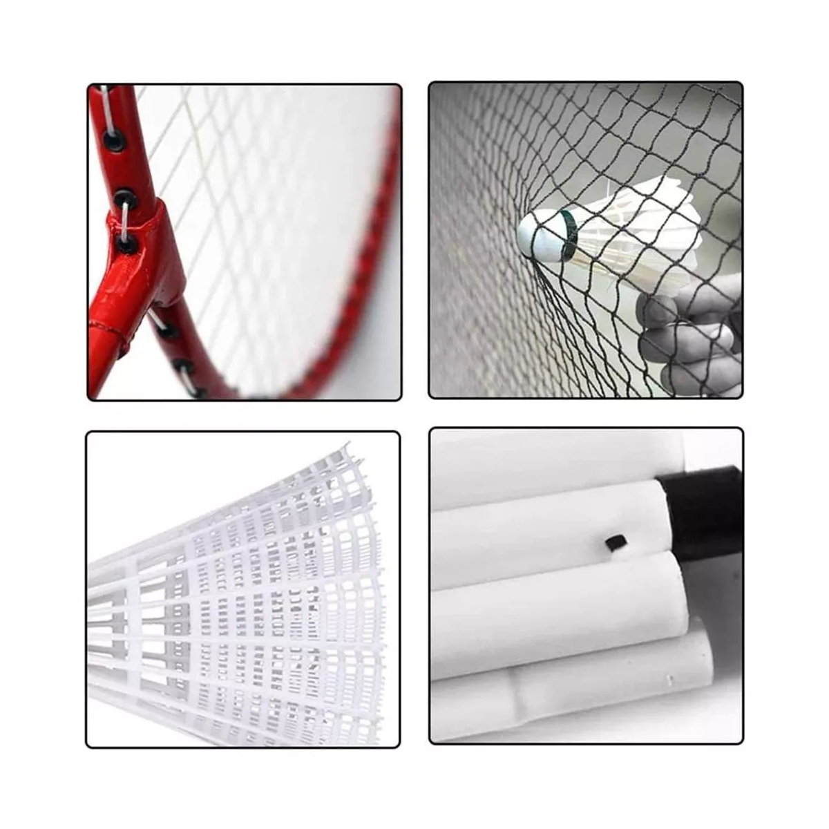Foto 4 | Juego De 4 Raquetas De Bádminton Con Red Y Pelota Eo Safe Imports Esi-15855-1 Multicolor