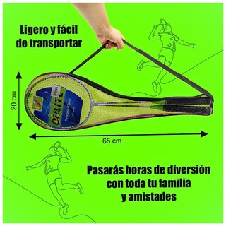 Foto 7 | Juego de Raquetas de Bádminton 2 Piezas