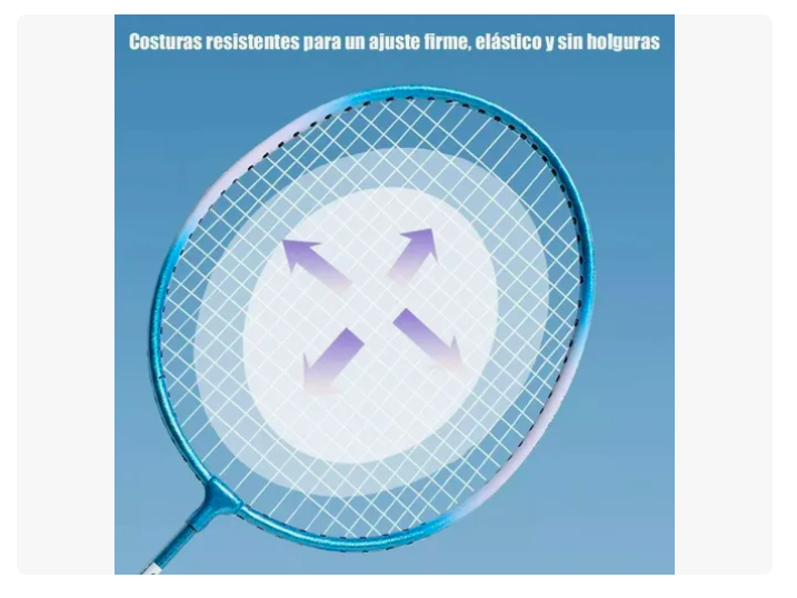 Foto 3 | Set Premium Xtellar De Bádminton: Raquetas Ultraligeras Y Gallitos Para Elevada Competición Y Diversión Asegurada.