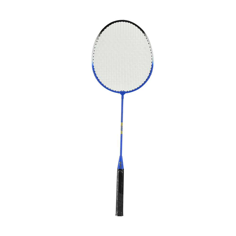 Juego de Badminton Cuerdas de Nylon + 1 Red + 2 Postes Metálicos + 4 Estacas + 3 Gallitos y 4 Raquetas