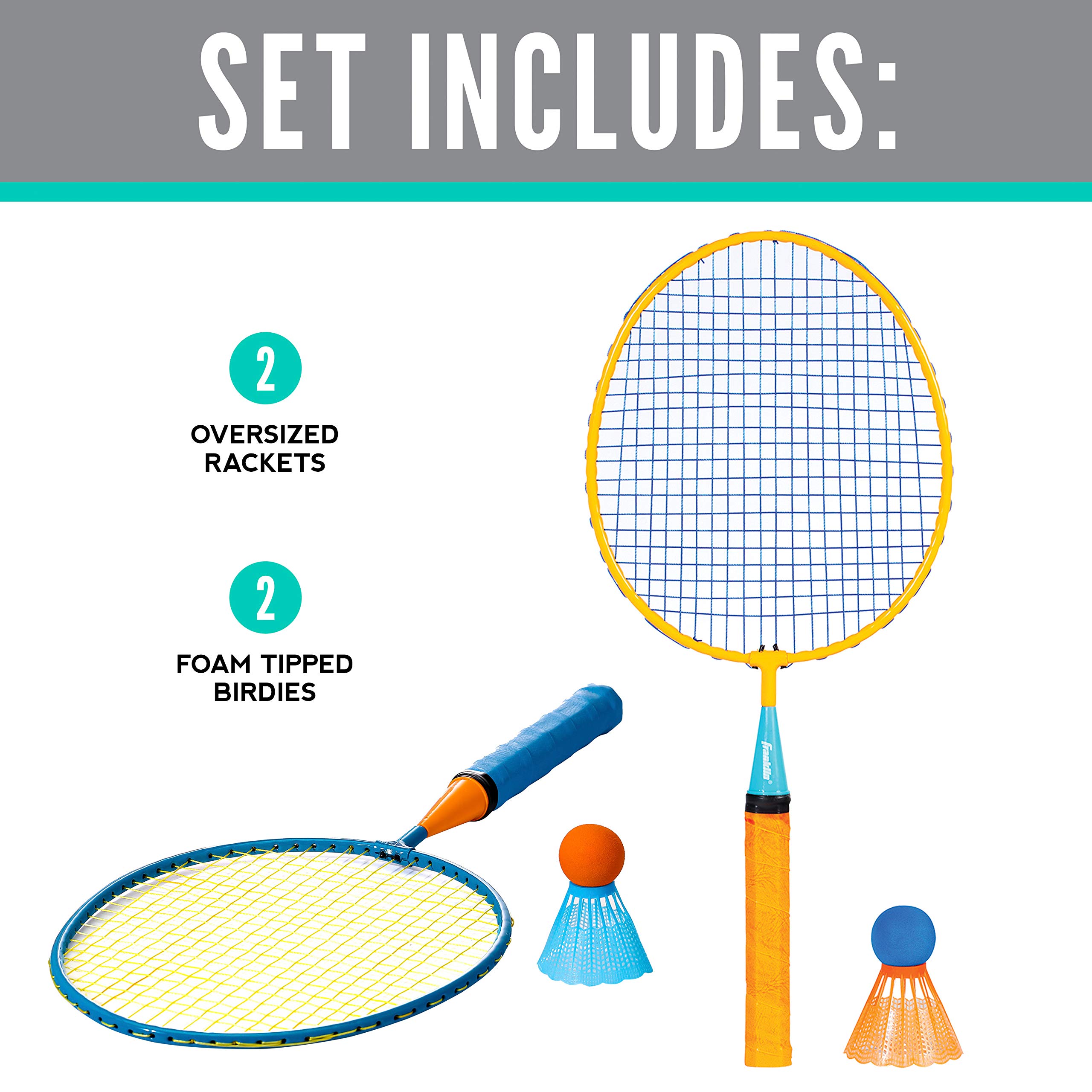 Foto 3 pulgar | Set De Raquetas De Bádminton Franklin Sports Smashminton Para 2 Jugadores - Venta Internacional.