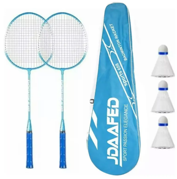 Foto 2 pulgar | Set Xtellar De Bádminton Súper Ligero Con Raquetas De Aleación De Hierro Rígido Y Triple Juego De Gallitos.
