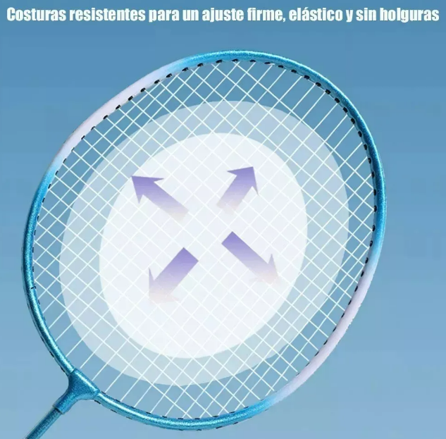 Foto 4 | Set Xtellar De Bádminton Súper Ligero Con Raquetas De Aleación De Hierro Rígido Y Triple Juego De Gallitos.