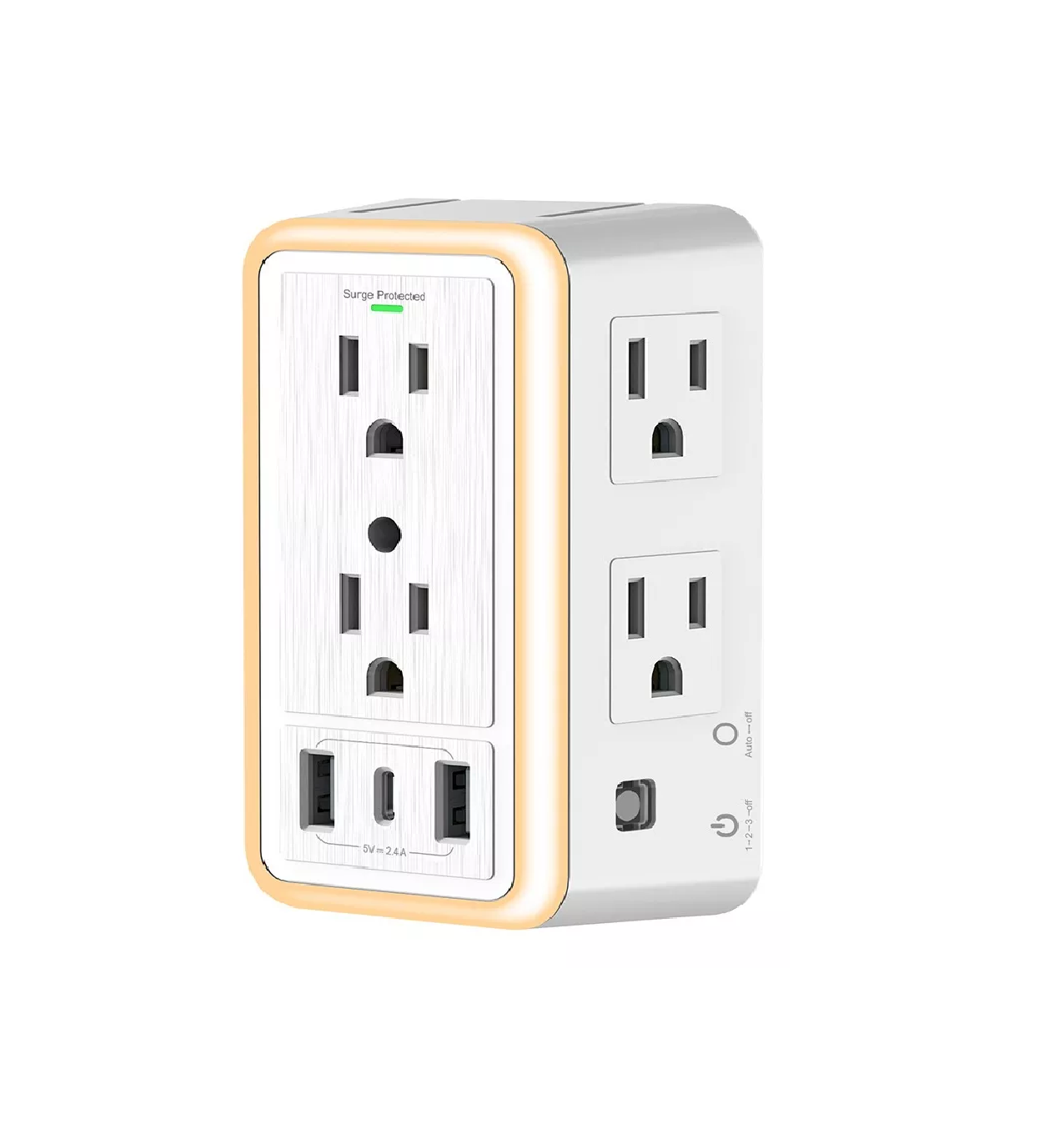 Foto 1 | Multicontactos Surge Protected con 6 Enchufes