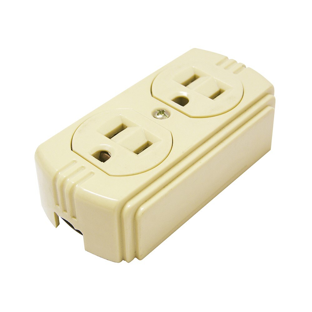 Contacto Doble Dúplex Surtek Superficie 136404 Beige Aterrizado 15A 127V $149