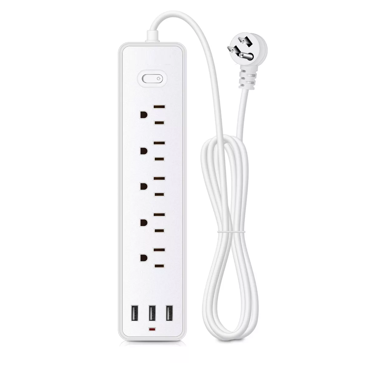 Foto 2 pulgar | Regleta Cargador Multicontactos con 5 Salidas y 3 Usb Eo Safe Imports Esi-11016 Blanco