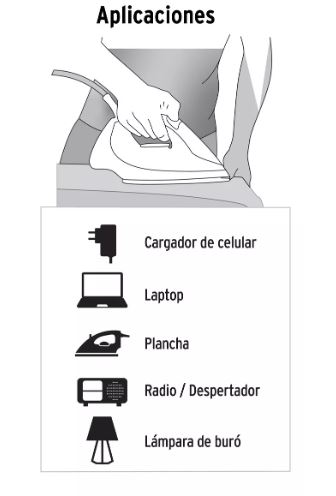 Foto 3 | Extensión Eléctrica Doméstica 3 M Blanca Con Clavija Plana