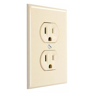 Foto 2 | 20 Contactos Dúplex Con-x Con Tapa 125 V~ 15 A Eo Safe Imports Esi-16194 Beige