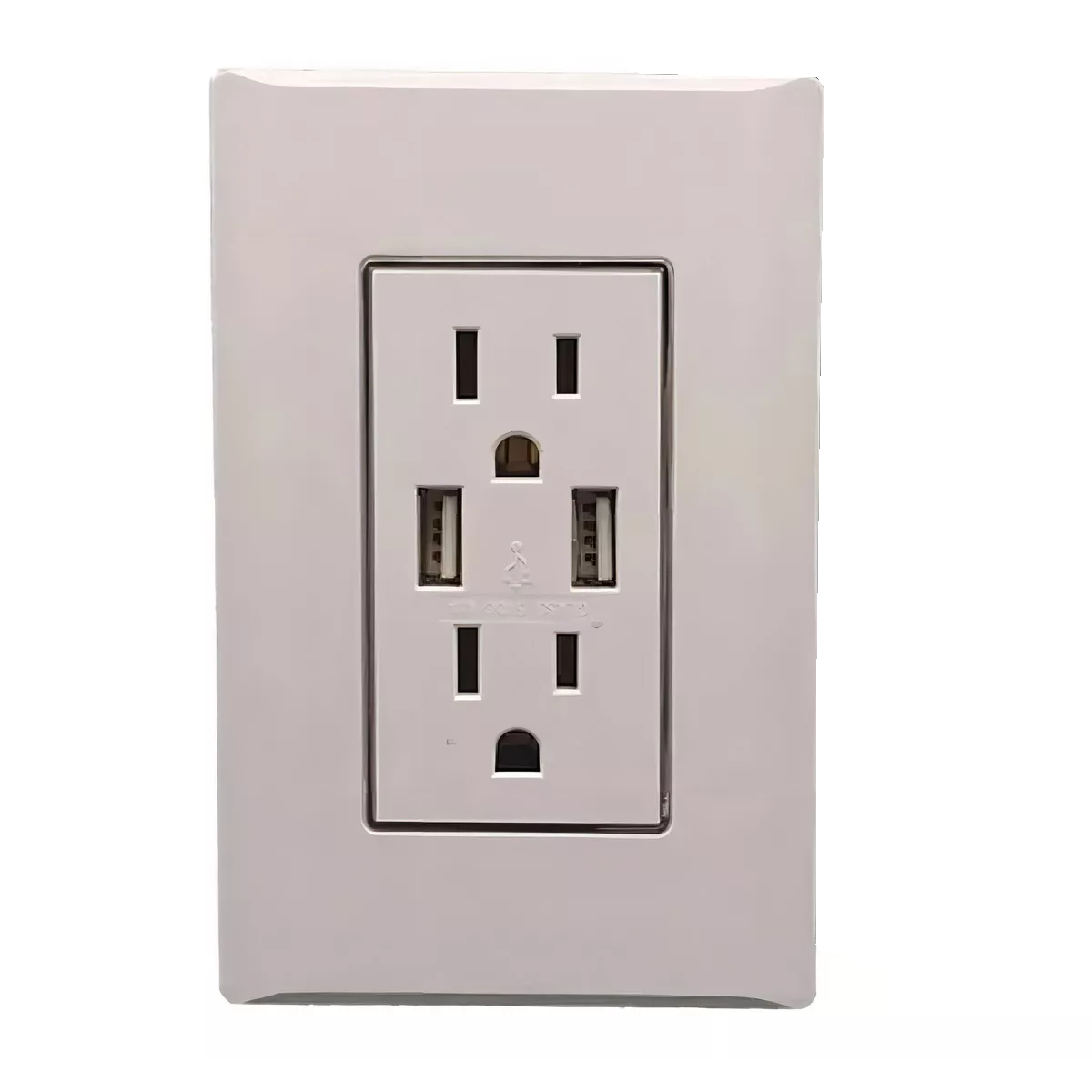 Foto 2 pulgar | Contacto Duplex + 2 Tomas Usb Doble 15 A. 125/250v Eo Safe Imports Esi-16196  Blanco