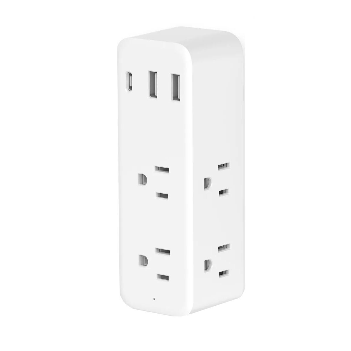 Adaptador De Ajustable Multicontacto, 6 Tomas Eo Safe Imports Esi-17414 Blanco